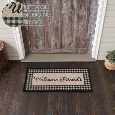 Finders Keepers Welcome Friends Coir Rug Rect 17x36 - The Fox Decor